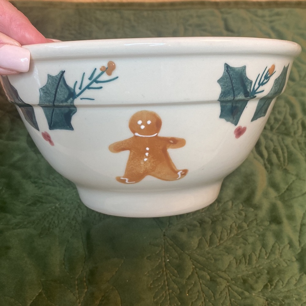 Gingerbread by Noble Excellence Ceramic Holiday Bowl